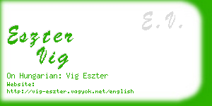 eszter vig business card